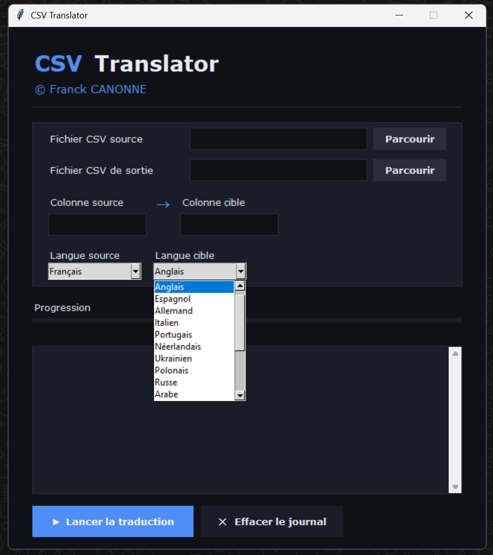 CSV-translator